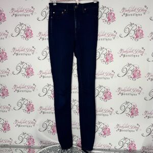 Paradise mine jegging pants denim dark blue skinny jeans high rise aritzia